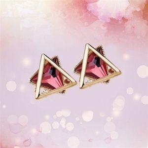 2 for $25 New Gold Tone and Red Geo Earrings